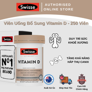 Swisse ultiboost vitamin d - viên uống bổ sung vitamin d - 250 viên