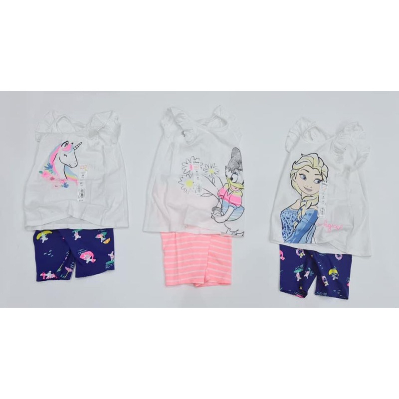 Set áo kèm quần bé gái