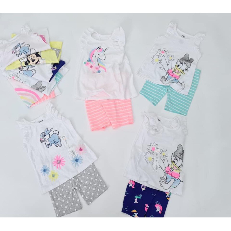 Set áo kèm quần bé gái