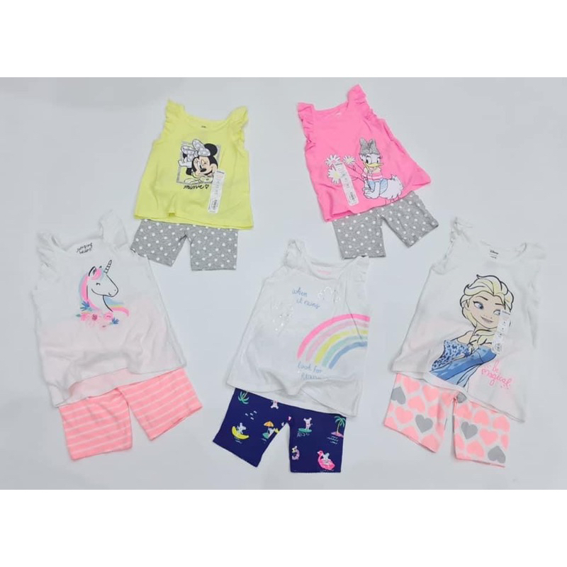 Set áo kèm quần bé gái