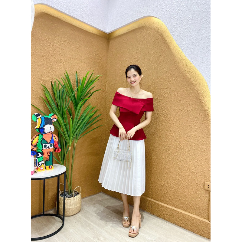 SET VEST NỮ SANG TRỌNG TÔN DÁNG BẸT VAI  SIÊU XINH - SHOP LINH TRANG BOUTIQUE