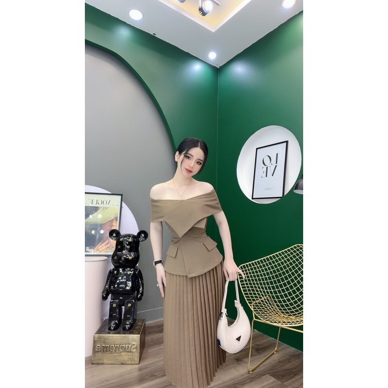 SET VEST NỮ SANG TRỌNG TÔN DÁNG BẸT VAI  SIÊU XINH - SHOP LINH TRANG BOUTIQUE