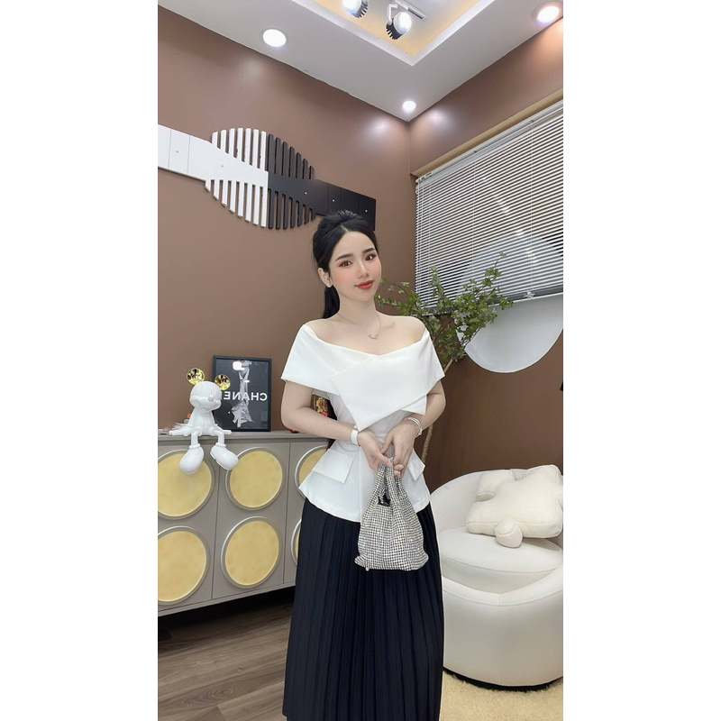 SET VEST NỮ SANG TRỌNG TÔN DÁNG BẸT VAI  SIÊU XINH - SHOP LINH TRANG BOUTIQUE