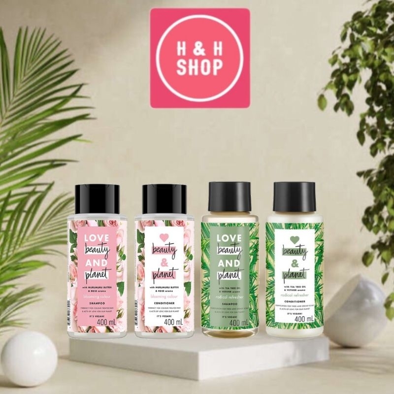 Bộ dầu gội & dầu xả Love Beauty and Planet 400ml/chai