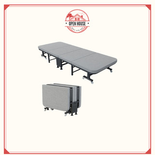 Giường gấp thông minh khung thép chống gỉ nệm thoáng khí chịu tải 300kg, Giường gấp ngủ văn phòng có bánh xe đẩy