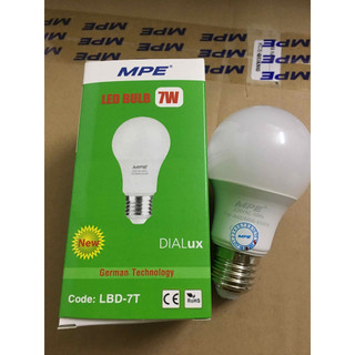 Bóng đèn led bulb 7w mpe - lbd7t/v