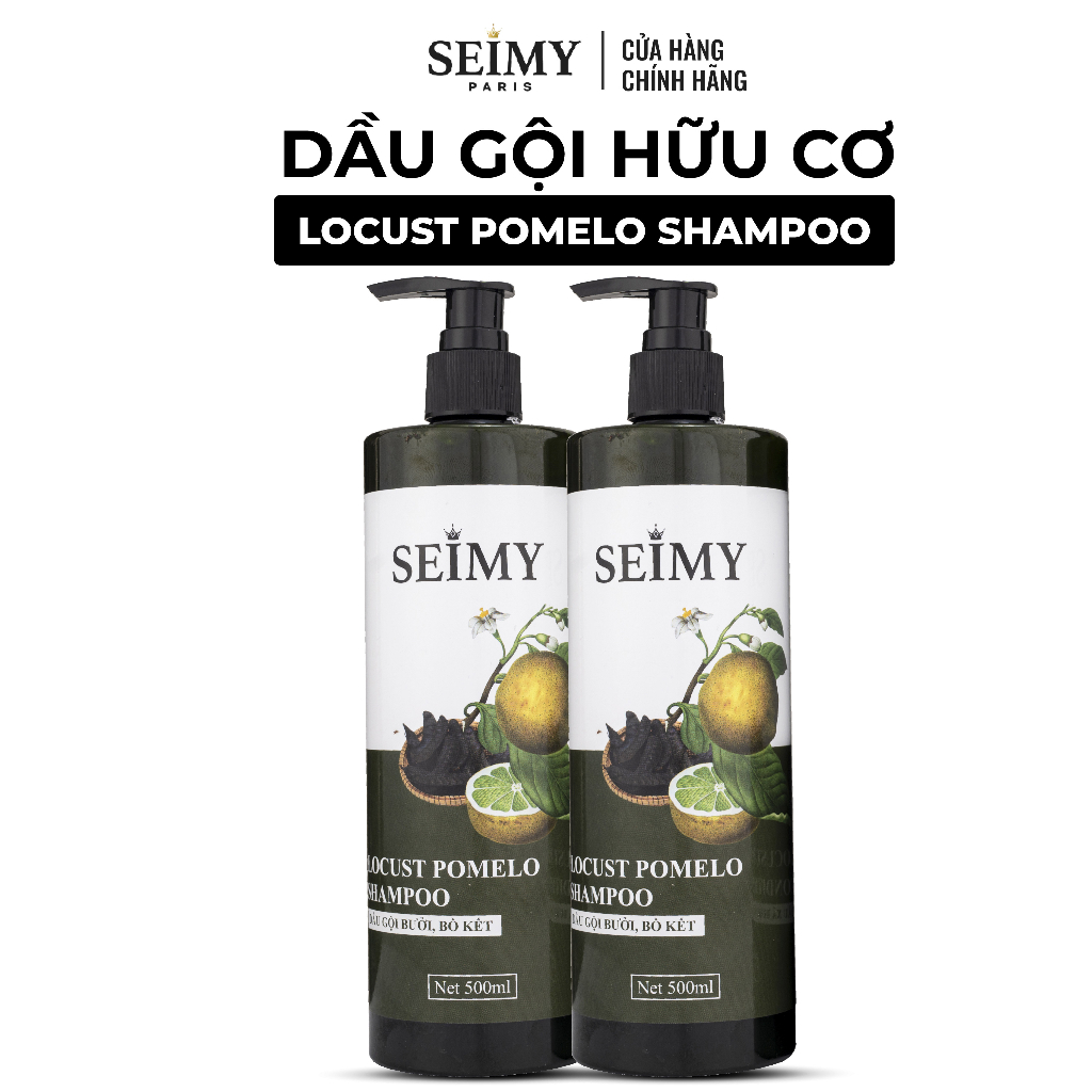 Dầu gội bồ kết, bưởi hữu cơ SEIMY 500ml