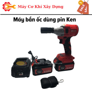 Máy vặn mở ốc vít đa năng dùng pin Ken-2 pin sạc Li-ion cao cấp 10 cell