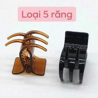 Vỉ 12 Kẹp tóc càng cua 5 răng 3 răng chắc chắn