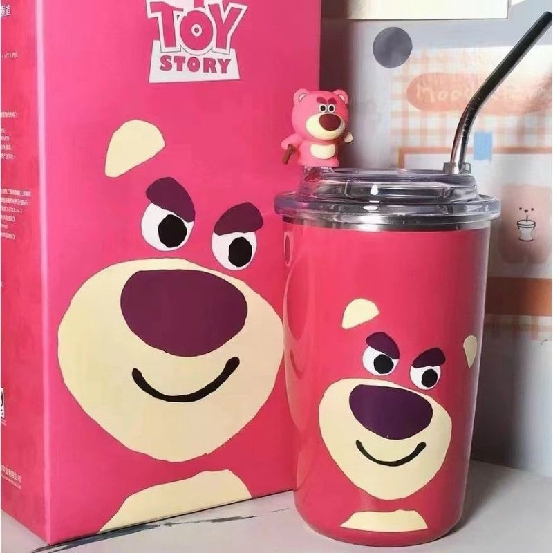 LY GIỮ NHIỆT GẤU LOTSO SIÊU CƯNG + TẶNG KÈM TÚI ĐỰNG LY trong suất