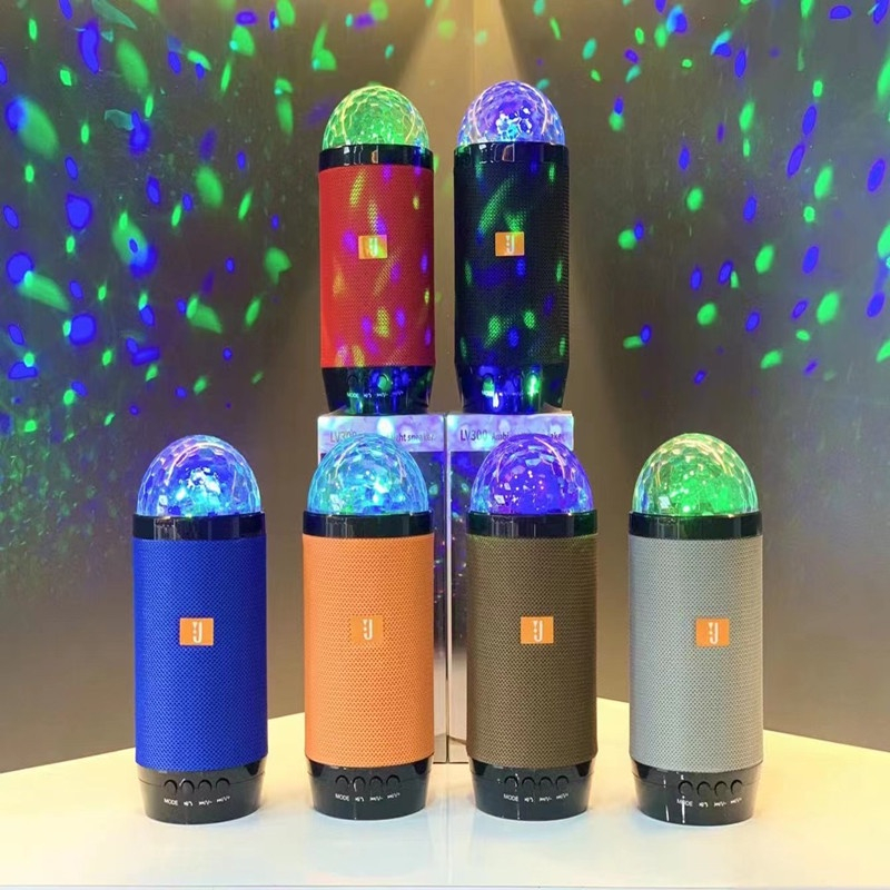 Loa Bluetooth Đèn Led LV300 Loa Nghe Nhạc kiêm đèn Led 7 Màu Nhấp Nháy Theo Nhạc - Bảo hành 12 Tháng