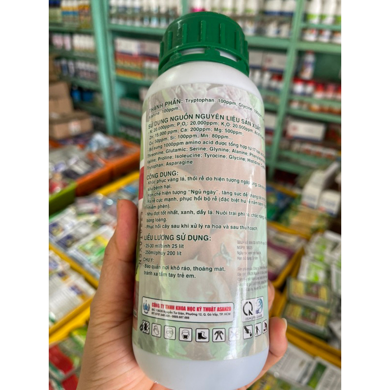 20-20-20+TE PHÂN BÓN LÁ SINH HỌC. CHUYÊN DÙNG CHO CÂY CÔNG NGHIỆP, CÂY ĂN TRÁI VÀ RAU MÀU.