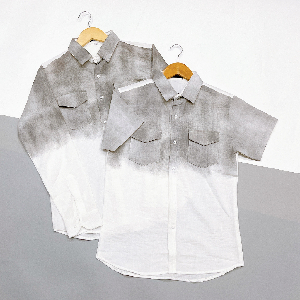 Áo Sơ Mi Nam Ngắn Tai Dài Tay Cao Cấp Chất Liệu Vải Cotton Thoáng  Mát Chuẩn Body