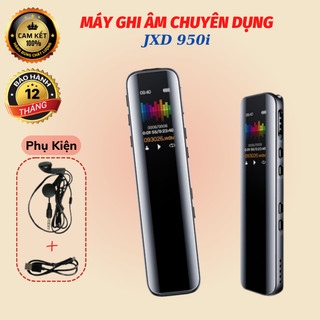 Máy ghi âm JXD950i dung lượng 16G hỗ trợ khe cắm thẻ nhớ ,ghi xa lọc âm tốt ,ghi âm lên đến 580 giờ - Bảo Hành 1 đổi 1