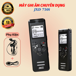 Máy ghi âm JXD750i dung lượng 8G/16G máy ghi âm lên tới 35 giờ liên tục ,máy ghi khoảng cách xa ,loa ngoài nghe to dõ...