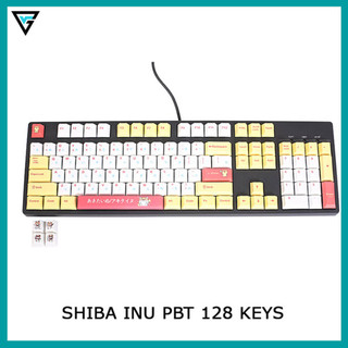 Bộ nút bàn phím Shiba Inu thick Pbt dyesub, cherry profile 128 nút