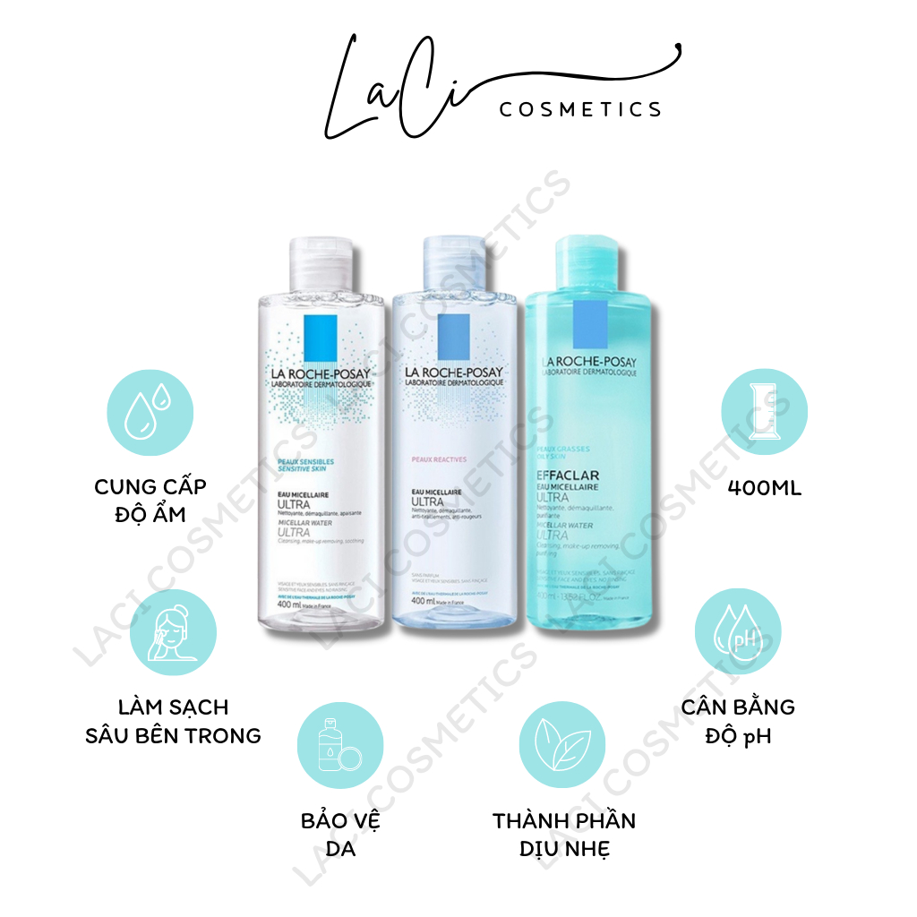 Nước Tẩy Trang La Roche Posay Eau Micellaire Ultra 400ml