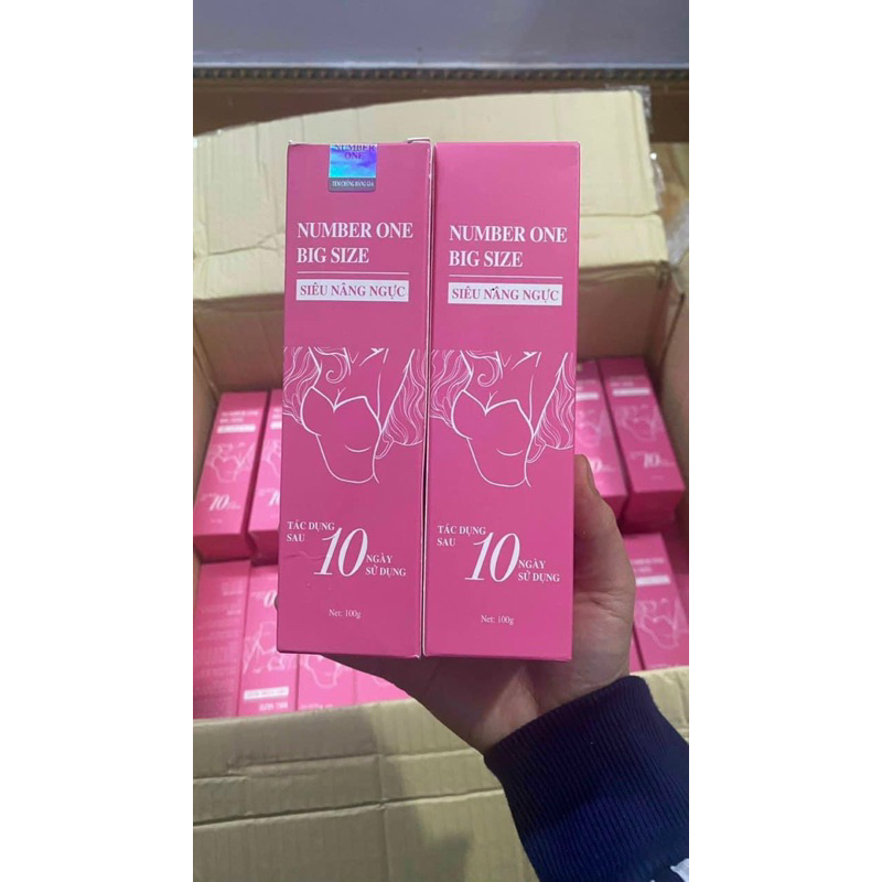 Kem Bôi Siêu Nâng Ngực NUMBER ONE BIG SIZE Chính hãng. Tác Dụng sau 10 ngày sử dụng