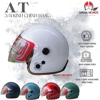 Mũ bảo hiểm 3/4 kính cao cấp