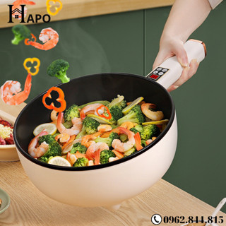 Chảo điện đa năng chống dính tích hợp nhiều chức năng kèm theo vỉ hấp, Nồi điện đa năng dung tích 4-6L cho gia đình