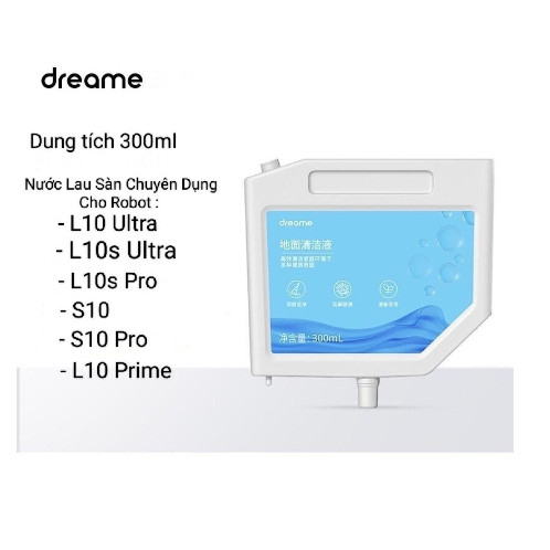 Nước lau sàn cho robot hút bụi lau nhà xiaomi dreame s10, s10pro, l10s ultra, l10 prime, l10 ultra