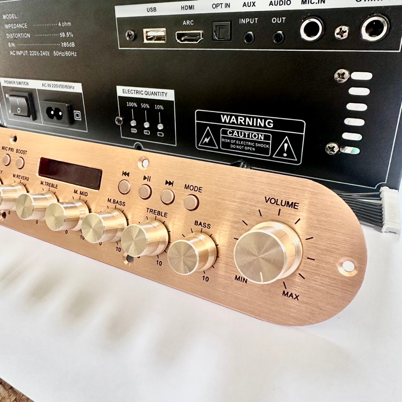 Mạch loa kéo mini 100Uw 2 kênh - lắp ráp cho loa marshall