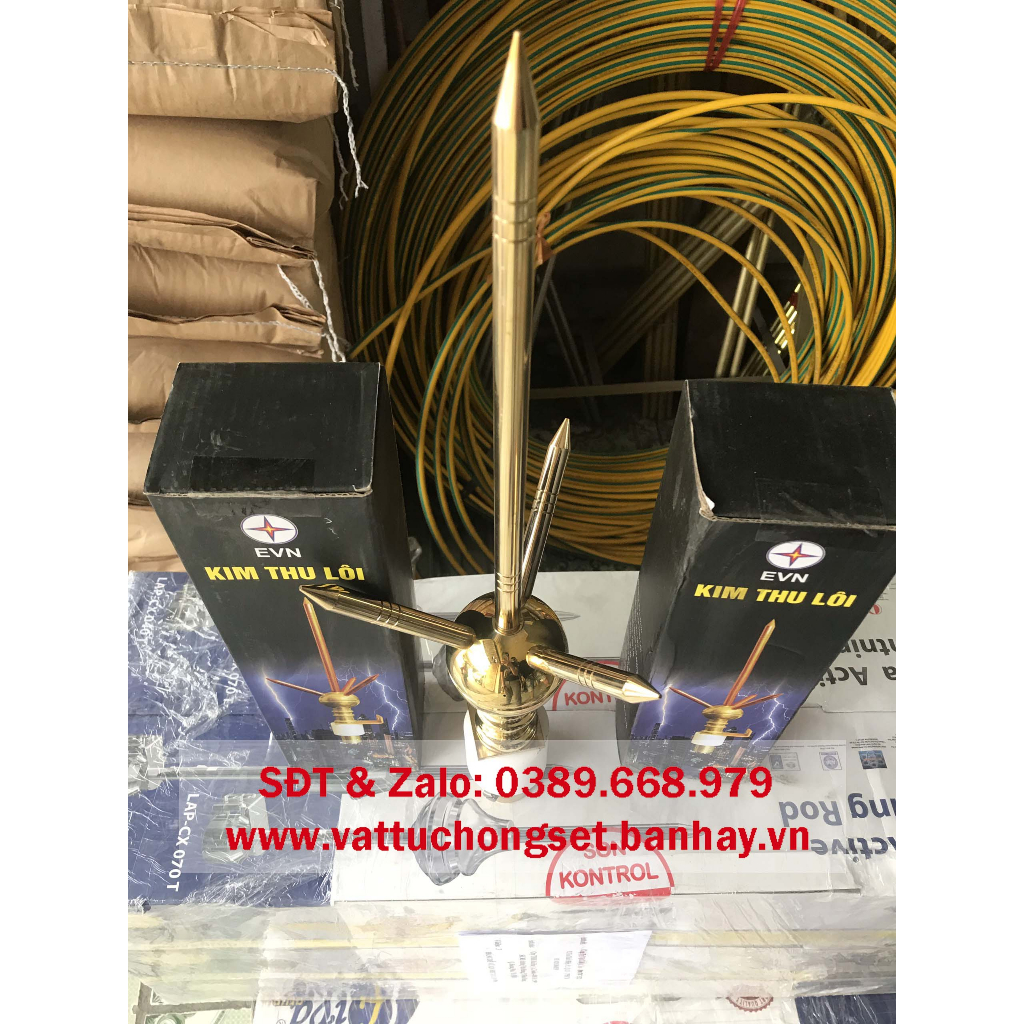 Kim Thu Sét Bằng Đồng 3 Nhánh