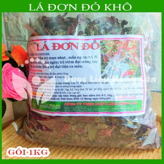 LÁ ĐƠN ĐỎ khô đóng gói 1kg - congtyduoclieuhonglan