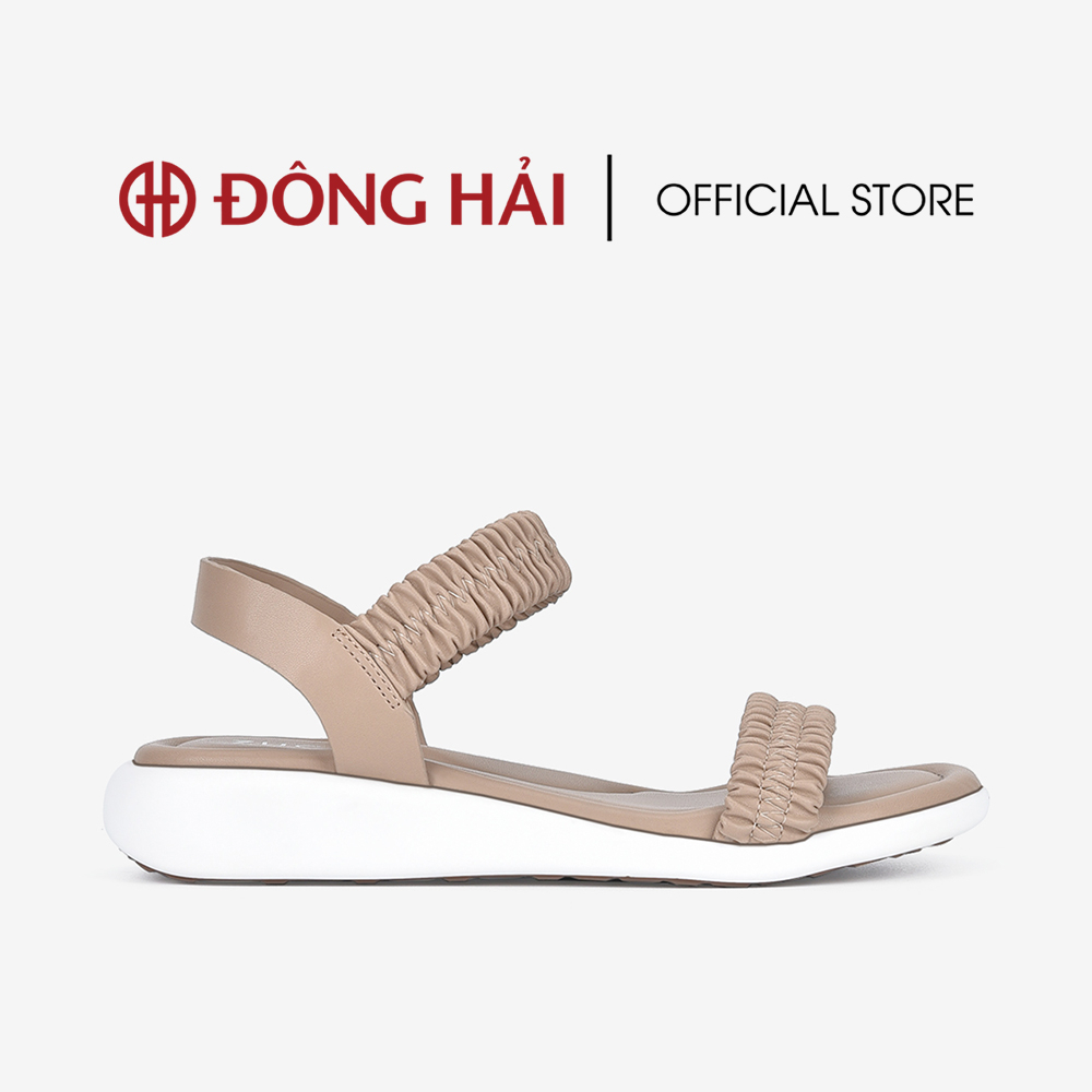 Giày Sandal Nữ Zucia Đế Bằng Quai Ngang Nhún 3cm - SRX57