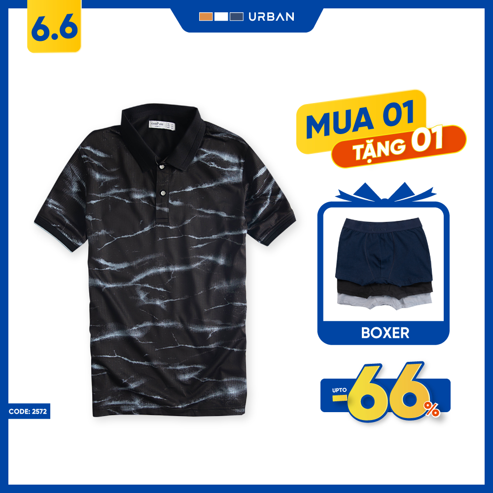 Áo thun polo nam Urban chất liệu cotton thấm hút mồ hôi, hạn chế mùi cơ thể NO.2572 nhiều màu