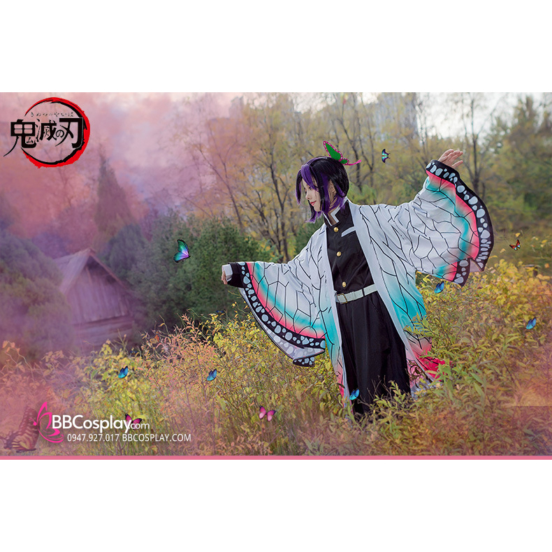 Đồ Cosplay Trùng Trụ Kochou Shinobu - Kimetsu No Yaiba Halloween - 15735