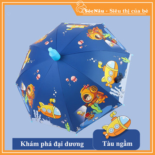 Ô Dù Đi Nắng Che Mưa Cho Bé Trai Mẫu Tàu Ngầm Khám phá Đại Dương - Ô trẻ em cao cấp