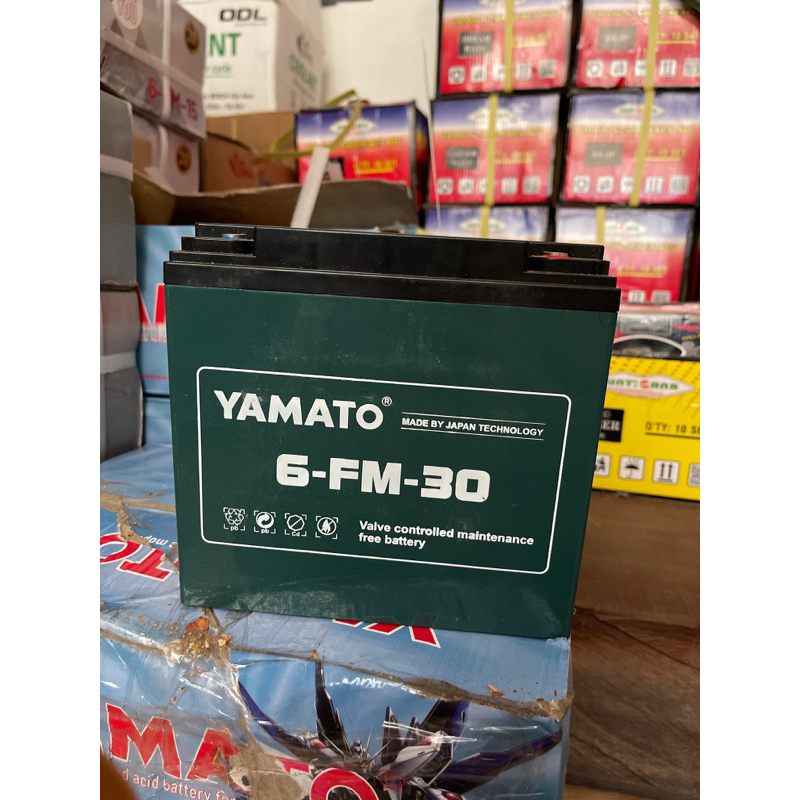 Ắc quy xe may điện 12V 30Ah Yamato kenda 6-DZF-30 / 6-FM-30/ 6-DPB-30