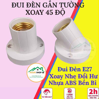 Đui đèn e27 gắn tường đa năng xoay 45 độ thông minh version 3 - houseshop68