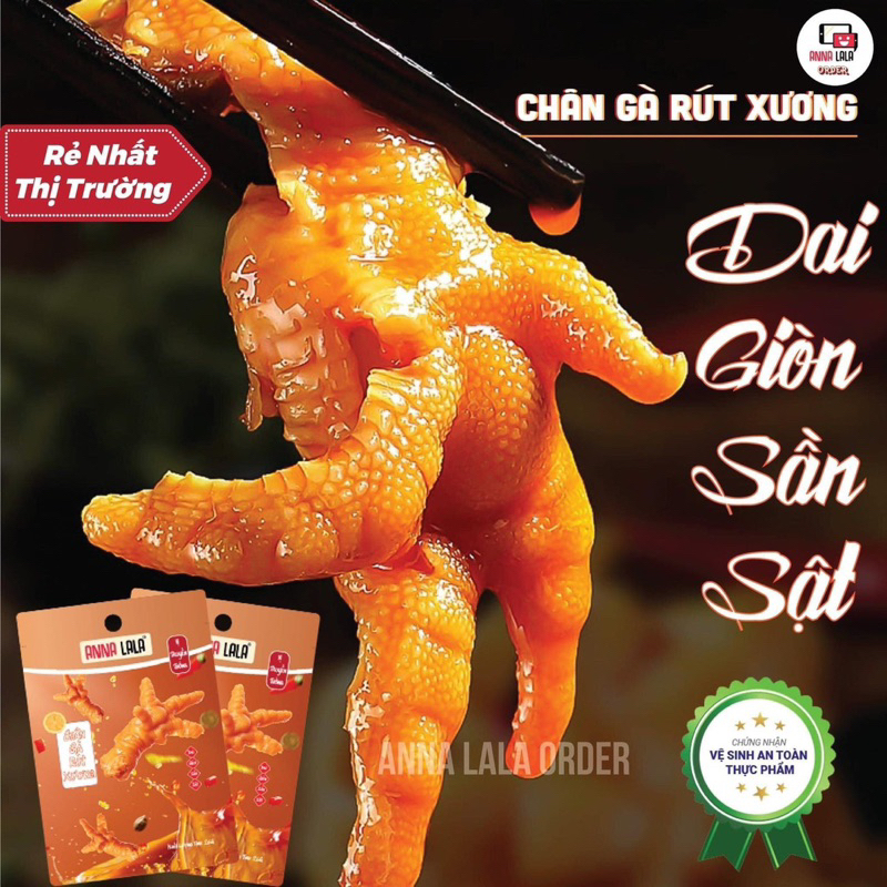 Combo 20 chiếc chân gà rút xương chính hãng Annalala