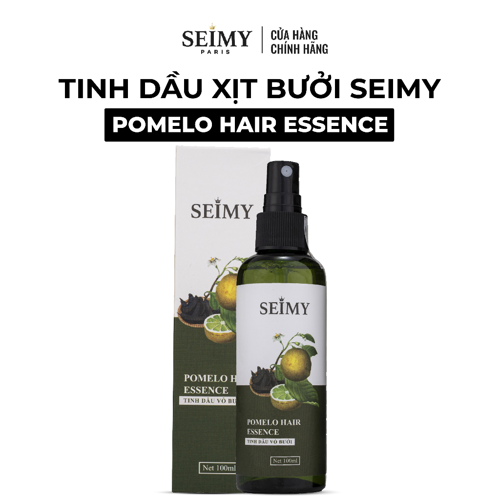 Tinh dầu bưởi Seimy - Pomelo Hair Essence 100ml giữ ẩm, tóc mọc nhanh và dài, mềm mượt