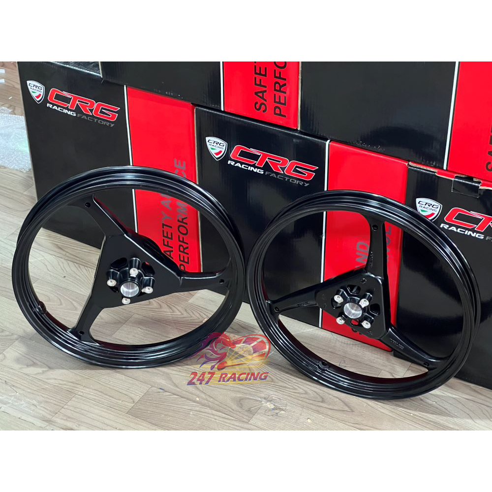 Mâm 3 Đao CRG chính hãng Size 1.6 và 1.85 gắn xe máy Exciter Winner Sonic Satria