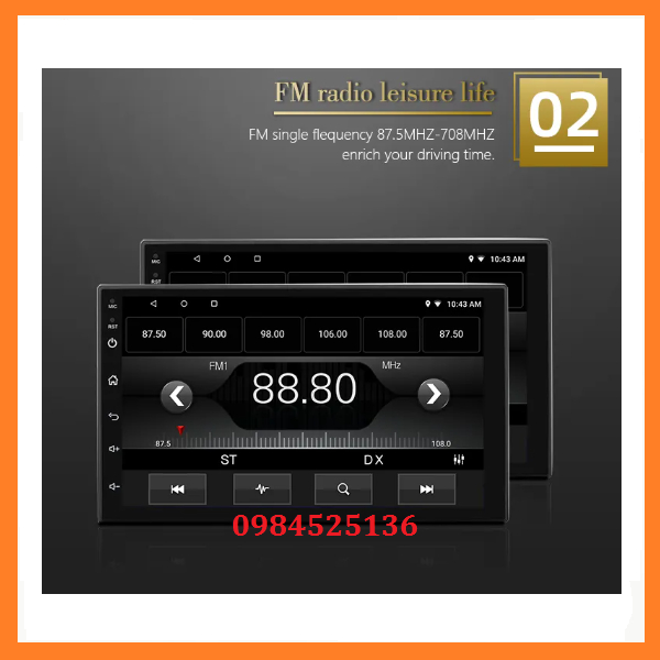 Màn hình dvd android cho ô tô 7inch kết nối wifi, tích hợp vô lăng, ra lệnh giọng nói, dvd ô tô.