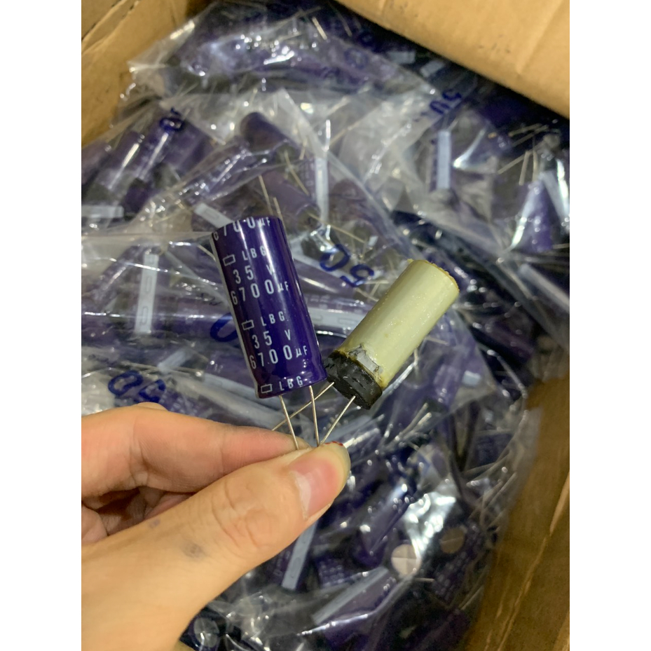 Tụ Hóa LBG 6700uF 35V 18x40mm Mới Chính Hãng