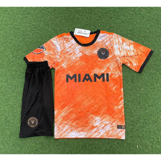 Bộ quần áo bóng đá miami cam-in tên số áo theo yêu cầu-hàng thun lạnh cao cấp loại 1