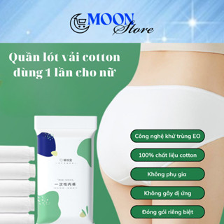 Quần lót vải cotton khử khuẩn dùng 1 lần cho nữ