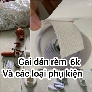 Gai dán rèm, keo dán rèm dán, Giá đỡ, khoen treo, phụ kiện rèm màn cửa