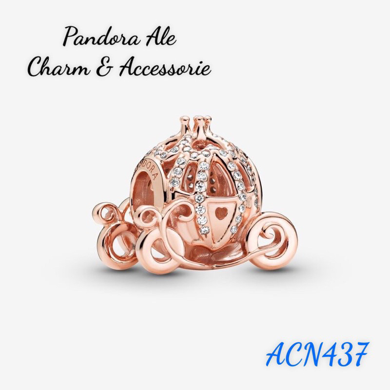 CHARM PAN ALE CỖ XE VƯƠNG MIỆN VÀNG HỒNG CỔ ĐIỂN BẠC S925