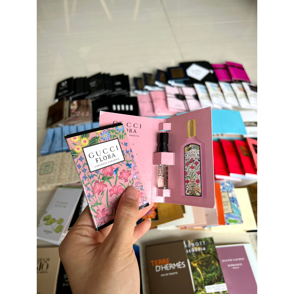 Vial nước hoa Gucci Flora Gorgeous Jasmine, Gardenia & Bloom các mùi 1.5ml