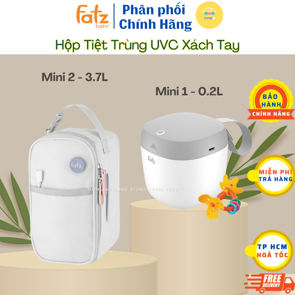 Hộp Tiệt Trùng UVC Cầm Tay, Mang Đi Du Lịch Fatz Baby Mini 1 FB4501TN và Mini 2 FB4502TN - Mom and Home