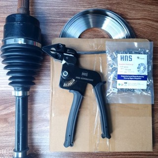 Combo đai siết láp inox, bộ buộc chụp láp, đai buộc láp, kìm siết láp