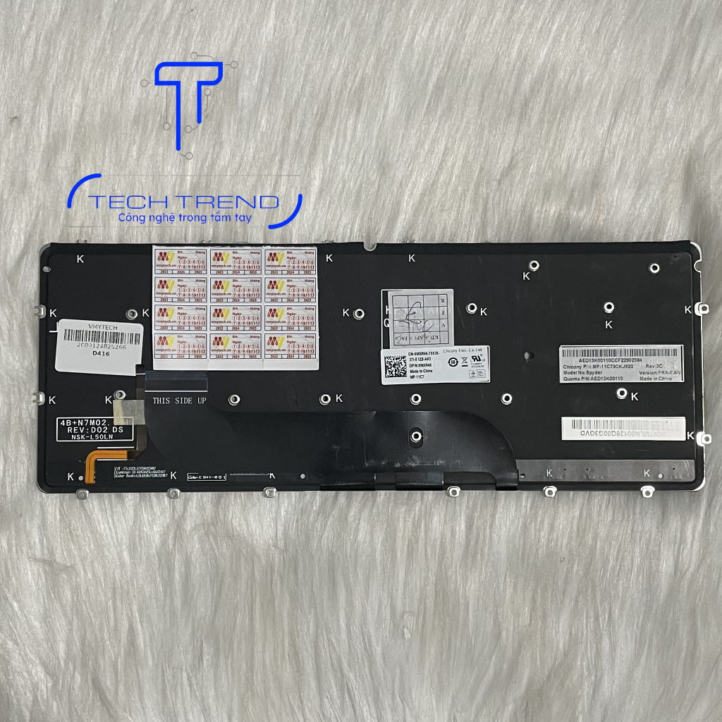 Bàn Phím Laptop Dell XPS13 XPS13z L321x L322x XPS 12 13 13R 13D L221x 9333 XPS 12 9Q33
