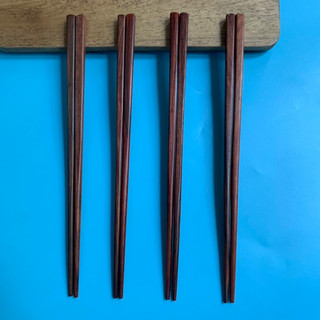 Đũa gỗ trắc đỏ trơn đẹp 23cm (Túi 5 đôi)