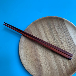 Đũa gỗ trắc đỏ trơn đẹp 23cm (Túi 5 đôi)