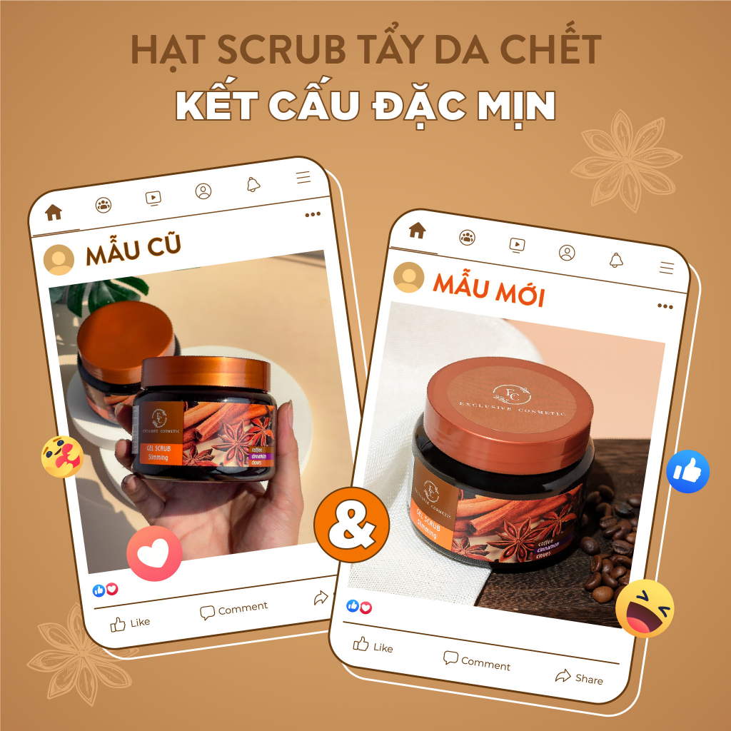 Tẩy Tế Bào Chết Toàn Thân Exclusive Belarus Chiết Xuất Quế Hồi & Cafe